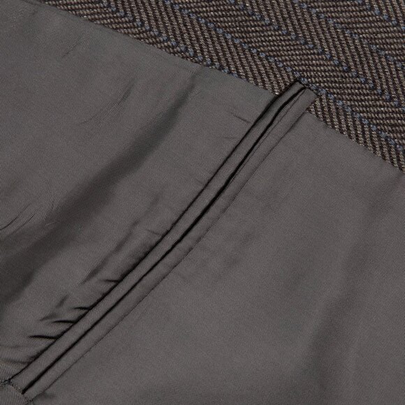 Gruppo GFT (Italy) 60s Virgin Wool Herringbone Weave Ivy League Sport Coat : L - Picture 9 of 14